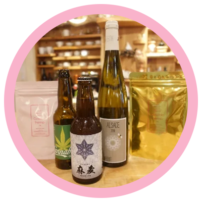 麻炭マルシェブース